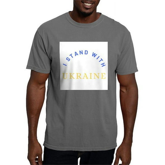 CafePress - Solidarity With UKRAINE T Shirt - Mens Comfort Colors Shirt