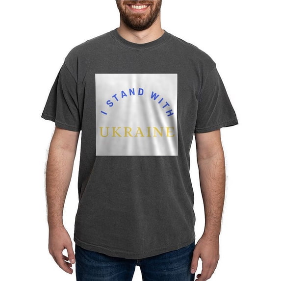 CafePress - Solidarity With UKRAINE T Shirt - Mens Comfort Colors Shirt