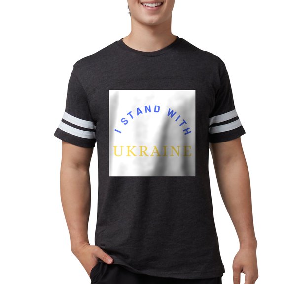 CafePress - Solidarity With UKRAINE T Shirt - Mens Football Shirt