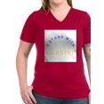 thumbnail image 1 of CafePress - Solidarity With UKRAINE T Shirt - Women's V-Neck Dark T-Shirt, 1 of 1