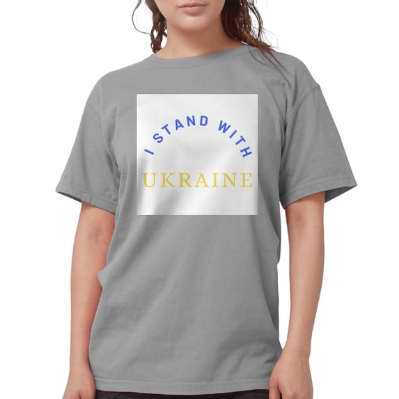 CafePress - Solidarity With UKRAINE T Shirt - Womens Comfort Colors® Shirt