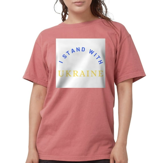 CafePress - Solidarity With UKRAINE T Shirt - Womens Comfort Colors® Shirt