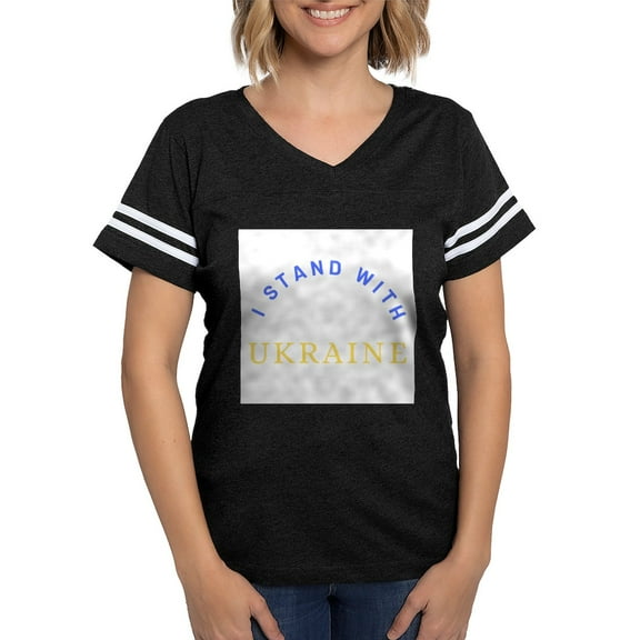 CafePress - Solidarity With UKRAINE T Shirt - Womens Football Shirt
