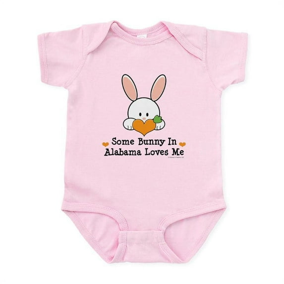 CafePress - Some Bunny In Alabama Loves Me Infant Bodysuit - Baby Light Bodysuit, Size Newborn - 24 Months