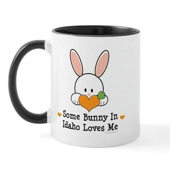 CafePress - Some Bunny In Idaho Loves Me Mug - 11 oz Ceramic Mug - Novelty Coffee Tea Cup