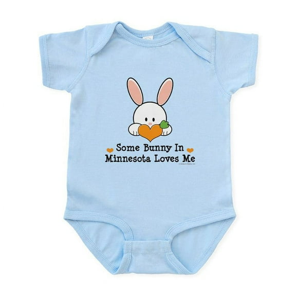CafePress - Some Bunny In Minnesota Loves Me Infant Bodysuit - Baby Light Bodysuit, Size Newborn - 24 Months