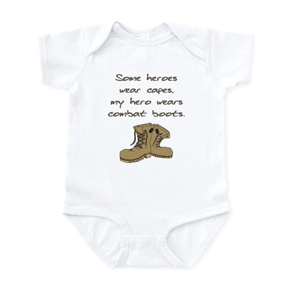 CafePress - Some Heroes Wear Capes Infant Bodysuit - Baby Light Bodysuit, Size Newborn - 24 Months