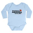 thumbnail image 1 of CafePress - Somebody In Arizona Loves Me Body Suit - Long Sleeve Cotton Baby Bodysuit, 1 of 4