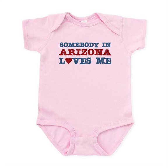 CafePress - Somebody In Arizona Loves Me Infant Bodysuit - Baby Light Bodysuit, Size Newborn - 24 Months