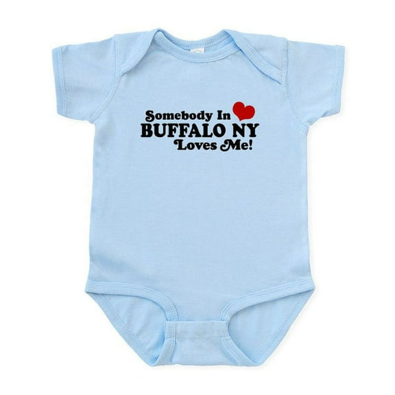 CafePress - Somebody In Buffalo NY Loves Me Infant Bodysuit - Baby Light Bodysuit, Size Newborn - 24 Months