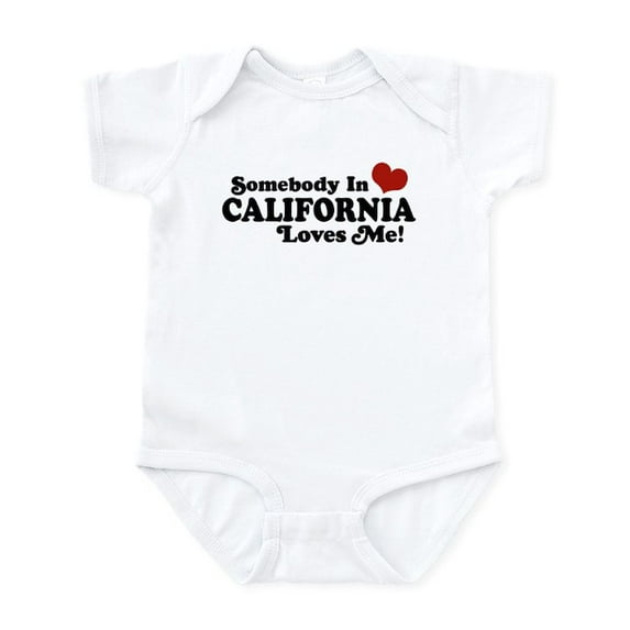 CafePress - Somebody In California Loves Me Infant Bodysuit - Baby Light Bodysuit, Size Newborn - 24 Months