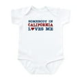 thumbnail image 1 of CafePress - Somebody In California Loves Me Infant Bodysuit - Baby Light Bodysuit, Size Newborn - 24 Months, 1 of 4