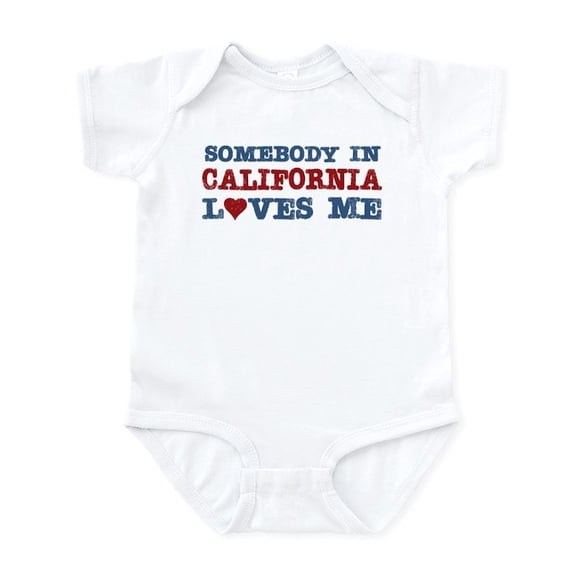 CafePress - Somebody In California Loves Me Infant Bodysuit - Baby Light Bodysuit, Size Newborn - 24 Months