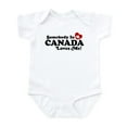 thumbnail image 1 of CafePress - Somebody In Canada Loves Me Infant Bodysuit - Baby Light Bodysuit, Size Newborn - 24 Months, 1 of 4