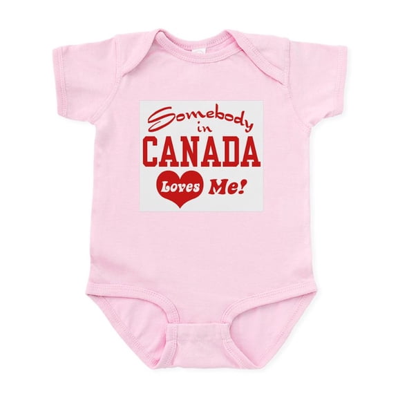 CafePress - Somebody In Canada Loves Me Infant Bodysuit - Baby Light Bodysuit, Size Newborn - 24 Months