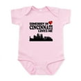 thumbnail image 1 of CafePress - Somebody In Cincinnati Loves Me Body Suit - Baby Light Bodysuit, Size Newborn - 24 Months, 1 of 4