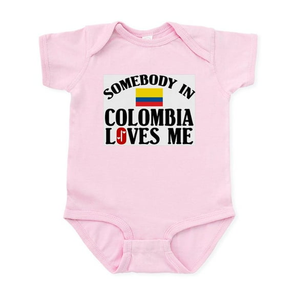 CafePress - Somebody In Colombia Infant Creeper - Baby Light Bodysuit, Size Newborn - 24 Months