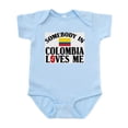 thumbnail image 1 of CafePress - Somebody In Colombia Infant Creeper - Baby Light Bodysuit, Size Newborn - 24 Months, 1 of 4