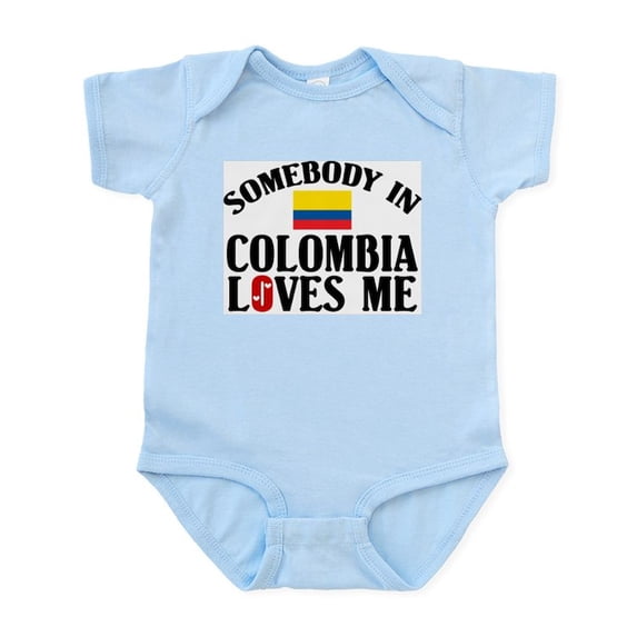 CafePress - Somebody In Colombia Infant Creeper - Baby Light Bodysuit, Size Newborn - 24 Months
