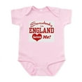 thumbnail image 1 of CafePress - Somebody In England Loves Me Infant Bodysuit - Baby Light Bodysuit, Size Newborn - 24 Months, 1 of 4