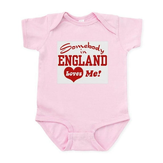 CafePress - Somebody In England Loves Me Infant Bodysuit - Baby Light Bodysuit, Size Newborn - 24 Months