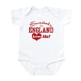 thumbnail image 1 of CafePress - Somebody In England Loves Me Infant Bodysuit - Baby Light Bodysuit, Size Newborn - 24 Months, 1 of 4