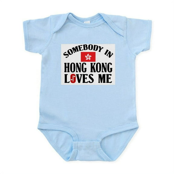 CafePress - Somebody In Hong Kong Infant Creeper - Baby Light Bodysuit, Size Newborn - 24 Months