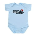 thumbnail image 1 of CafePress - Somebody In Indiana Loves Me Infant Bodysuit - Baby Light Bodysuit, Size Newborn - 24 Months, 1 of 4