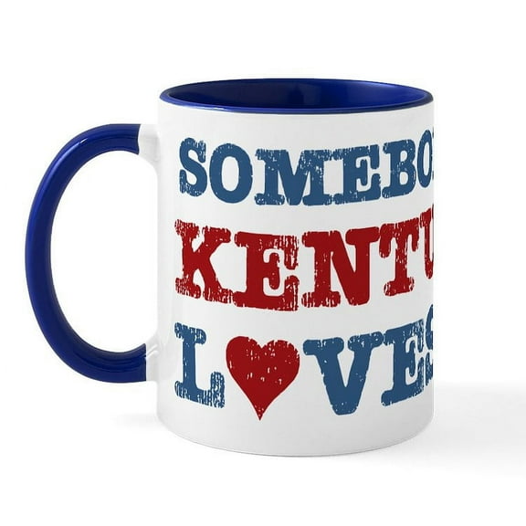 CafePress - Somebody In Kentucky Loves Me Mug - 11 oz Ceramic Mug - Novelty Coffee Tea Cup