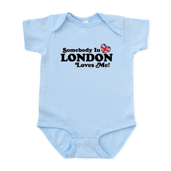 CafePress - Somebody In London Loves Me Infant Bodysuit - Baby Light Bodysuit, Size Newborn - 24 Months
