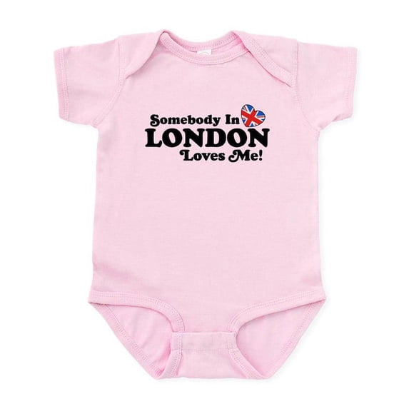 CafePress - Somebody In London Loves Me Infant Bodysuit - Baby Light Bodysuit, Size Newborn - 24 Months
