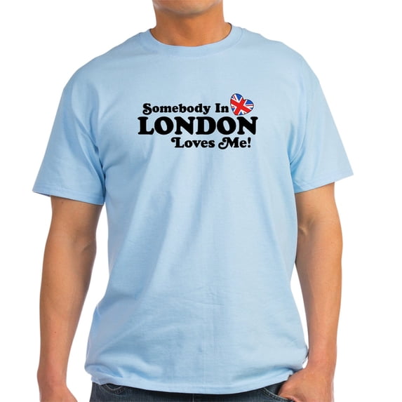 CafePress - Somebody In London Loves Me Light T Shirt - Men's Classic Graphic T-Shirt