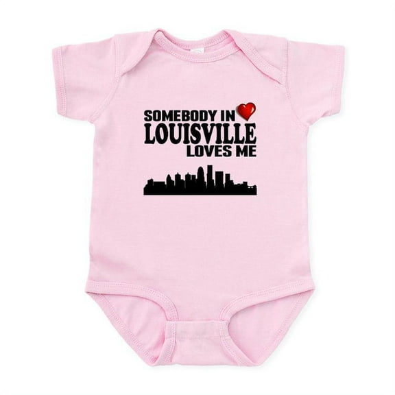CafePress - Somebody In Louisville Loves Me Body Suit - Baby Light Bodysuit, Size Newborn - 24 Months