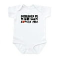 thumbnail image 1 of CafePress - Somebody In Michigan Loves Me Infant Bodysuit - Baby Light Bodysuit, Size Newborn - 24 Months, 1 of 4