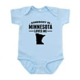 thumbnail image 1 of CafePress - Somebody In Minnesota Loves Me Body Suit - Baby Light Bodysuit, Size Newborn - 24 Months, 1 of 4