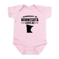 thumbnail image 1 of CafePress - Somebody In Minnesota Loves Me Body Suit - Baby Light Bodysuit, Size Newborn - 24 Months, 1 of 4