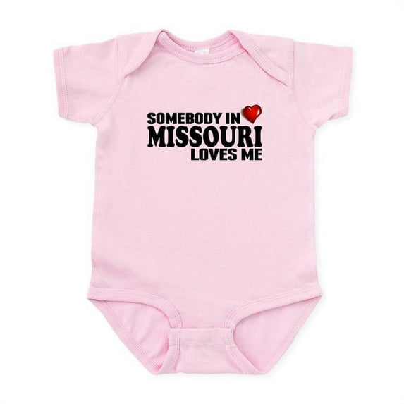 CafePress - Somebody In Missouri Loves Me Body Suit - Baby Light Bodysuit, Size Newborn - 24 Months