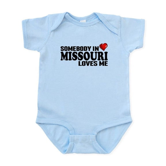 CafePress - Somebody In Missouri Loves Me Body Suit - Baby Light Bodysuit, Size Newborn - 24 Months