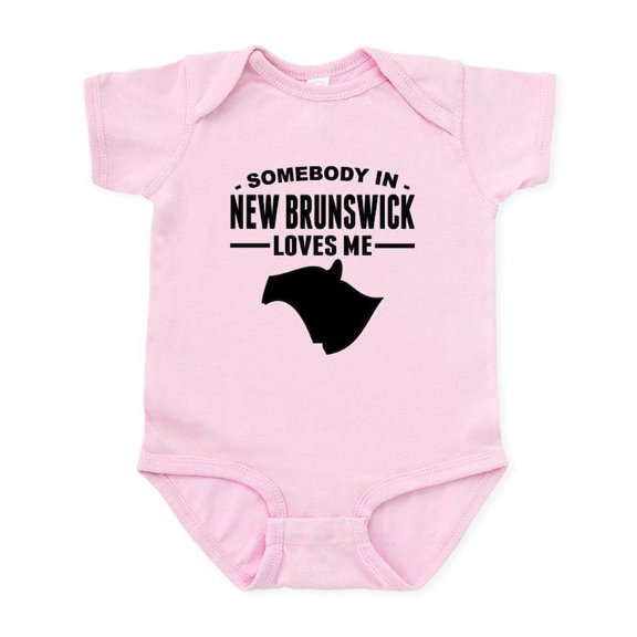 CafePress - Somebody In New Brunswick Loves Me Body Suit - Baby Light Bodysuit, Size Newborn - 24 Months