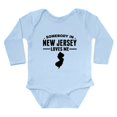 thumbnail image 1 of CafePress - Somebody In New Jersey Loves Me Body Suit - Long Sleeve Cotton Baby Bodysuit, 1 of 4