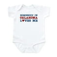 thumbnail image 1 of CafePress - Somebody In Oklahoma Loves Me Infant Bodysuit - Baby Light Bodysuit, Size Newborn - 24 Months, 1 of 4