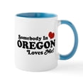 thumbnail image 1 of CafePress - Somebody In Oregon Loves Me Mug - 11 oz Ceramic Mug - Novelty Coffee Tea Cup, 1 of 6