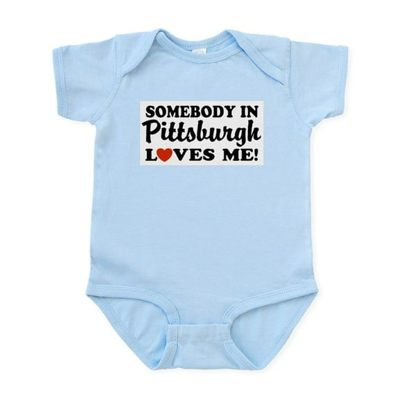 CafePress - Somebody In Pittsburgh Loves Infant Bodysuit - Baby Light Bodysuit