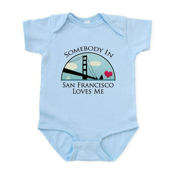 CafePress - Somebody In San Francisco Loves Me Infant Bodysuit - Baby Light Bodysuit, Size Newborn - 24 Months