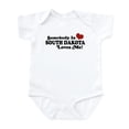 thumbnail image 1 of CafePress - Somebody In South Dakota Loves Me Infant Bodysuit - Baby Light Bodysuit, Size Newborn - 24 Months, 1 of 4