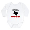 thumbnail image 1 of CafePress - Somebody In Texas Loves Me Body Suit - Long Sleeve Cotton Baby Bodysuit, 1 of 4