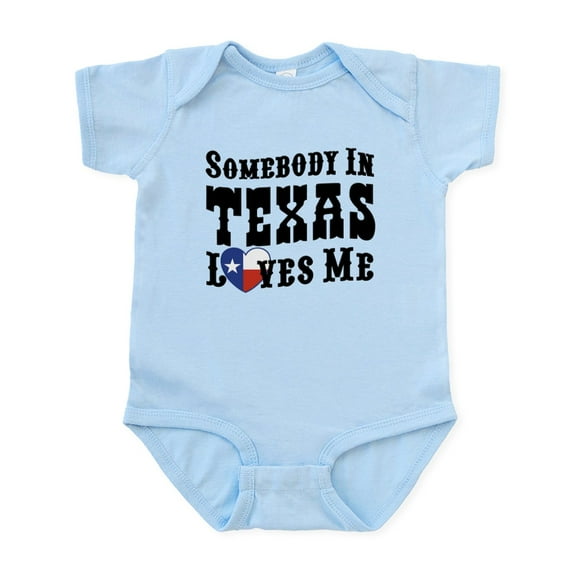 CafePress - Somebody In Texas Loves Me Infant Bodysuit - Baby Light Bodysuit, Size Newborn - 24 Months