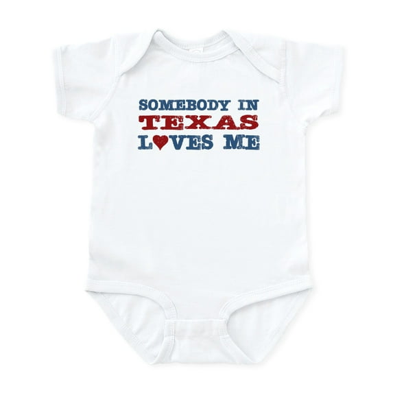 CafePress - Somebody In Texas Loves Me Infant Bodysuit - Baby Light Bodysuit, Size Newborn - 24 Months