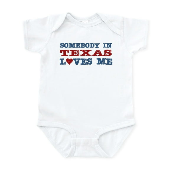 CafePress - Somebody In Texas Loves Me Infant Bodysuit - Baby Light Bodysuit, Size Newborn - 24 Months