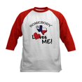 thumbnail image 1 of CafePress - Somebody In Texas Loves Me Kids Baseball Jersey - Kids Cotton Baseball Jersey, 3/4 Sleeve Shirt, 1 of 4